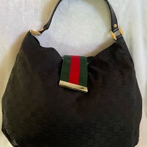Gucci Canvas Web hobo bag